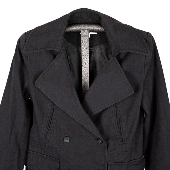 Current Elliott Women's SMALL Classic Double Breasted Pea Coat Utility Jacket - Picture 3 of 5